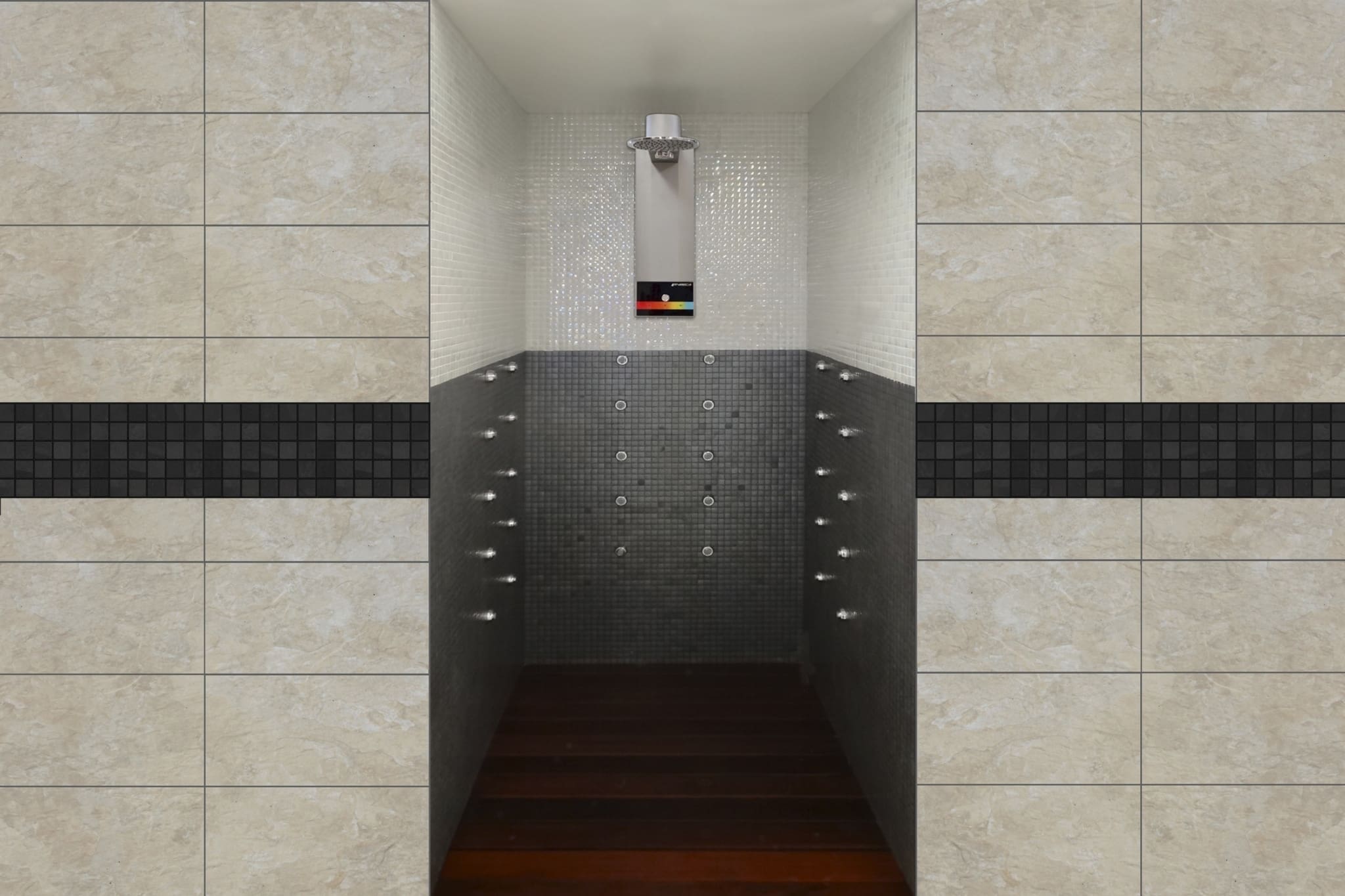 Ducha suiza con aromaterapia