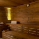 Sauna sueca de madera natural Inbeca