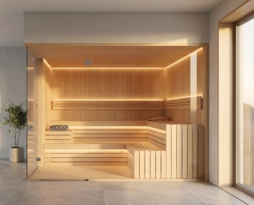 Sauna Interior Inbeca en madera Hemlock